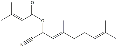 3-Methyl-2-butenoic acid 1-cyano-3,7-dimethyl-2,6-octadienyl ester|