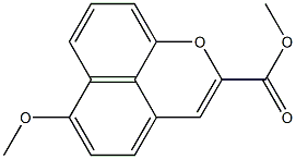 6-Methoxynaphtho[1,8-bc]pyran-2-carboxylic acid methyl ester Struktur