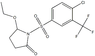 5-Ethoxy-1-[[4-chloro-3-(trifluoromethyl)phenyl]sulfonyl]pyrrolidin-2-one Structure