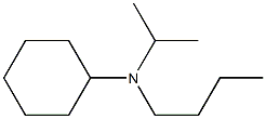 N-Butyl-N-isopropylcyclohexylamine,,结构式