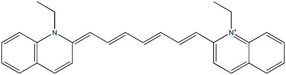 2-[7-(1-Ethyl-1,2-dihydroquinoline-2-ylidene)-1,3,5-heptatrienyl]-1-ethylquinolinium|