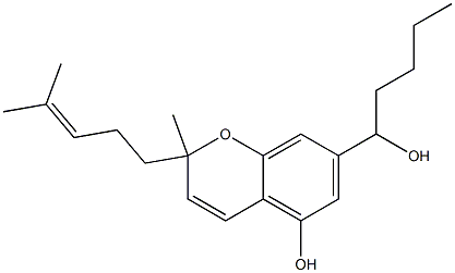 2-Methyl-7-[1-hydroxypentyl]-2-[4-methyl-3-pentenyl]-2H-1-benzopyran-5-ol Structure