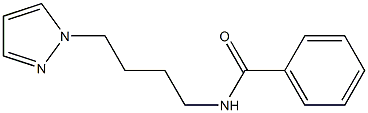 N-[4-(1H-Pyrazol-1-yl)butyl]benzamide 结构式