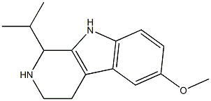 1,2,3,4-Tetrahydro-1-isopropyl-6-methoxy-9H-pyrido[3,4-b]indole Struktur