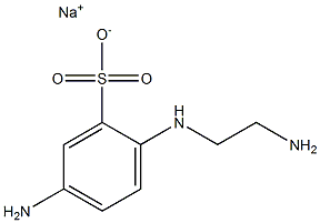 5-Amino-2-[(2-aminoethyl)amino]benzenesulfonic acid sodium salt Struktur