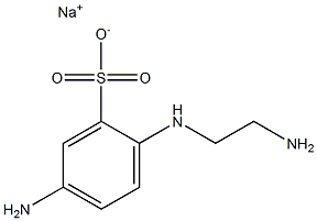 5-Amino-2-[(2-aminoethyl)amino]benzenesulfonic acid sodium salt Structure