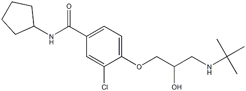 1-[4-[Cyclopentylcarbamoyl]-2-chlorophenoxy]-3-[tert-butylamino]-2-propanol