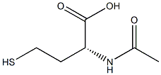 (R)-2-Acetylamino-4-mercaptobutyric acid,,结构式