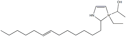 1-エチル-1-(1-ヒドロキシエチル)-2-(7-トリデセニル)-4-イミダゾリン-1-イウム 化学構造式