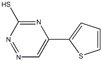5-(2-Thienyl)-1,2,4-triazine-3-thiol,,结构式