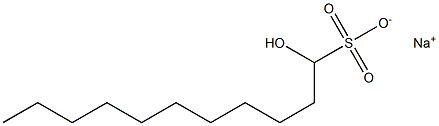 1-Hydroxyundecane-1-sulfonic acid sodium salt,,结构式