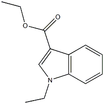 1-エチル-1H-インドール-3-カルボン酸エチル 化学構造式