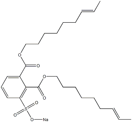 3-(Sodiosulfo)phthalic acid di(7-nonenyl) ester 结构式