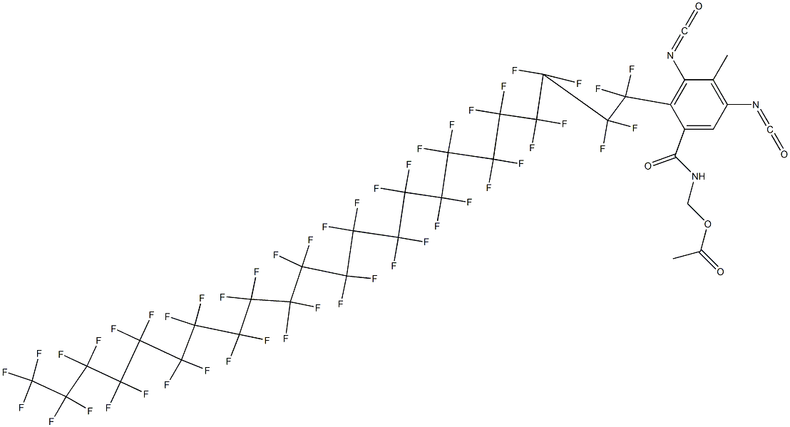 N-(Acetyloxymethyl)-2-(heptatetracontafluorotricosyl)-3,5-diisocyanato-4-methylbenzamide