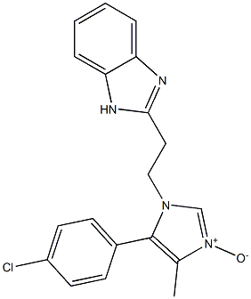 1-[2-(1H-Benzimidazol-2-yl)ethyl]-4-methyl-5-(4-chlorophenyl)-1H-imidazole 3-oxide,,结构式