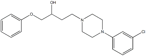 1-(Phenoxy)-4-[4-[3-chlorophenyl]-1-piperazinyl]-2-butanol