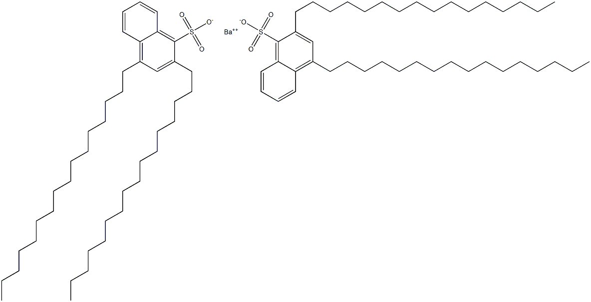Bis(2,4-dihexadecyl-1-naphthalenesulfonic acid)barium salt 结构式