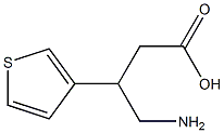 4-Amino-3-(3-thienyl)butyric acid Struktur