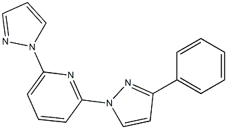 2-(3-Phenyl-1H-pyrazol-1-yl)-6-(1H-pyrazol-1-yl)pyridine Structure
