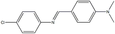 N-[4-(Dimethylamino)benzylidene]-4-chloroaniline Struktur