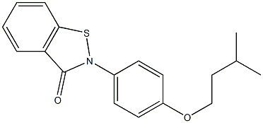  2-[4-(3-Methylbutoxy)phenyl]-1,2-benzisothiazol-3(2H)-one