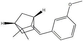 (1S,4R,E)-2-(3-Methoxybenzylidene)-3,3-dimethylbicyclo[2.2.1]heptane Struktur