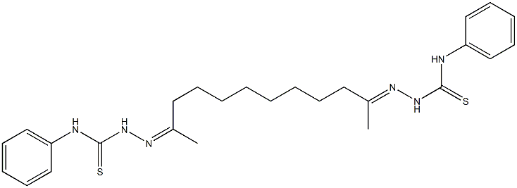 2,11-Dodecadione bis(4-phenyl thiosemicarbazone) Struktur