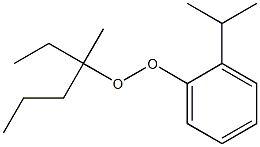 2-Isopropylphenyl 1-methyl-1-ethylbutyl peroxide,,结构式