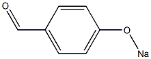 p-ソジオオキシベンズアルデヒド 化学構造式