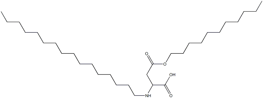 2-Hexadecylamino-3-(undecyloxycarbonyl)propionic acid 结构式