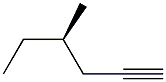 [R,(-)]-4-Methyl-1-hexyne Structure