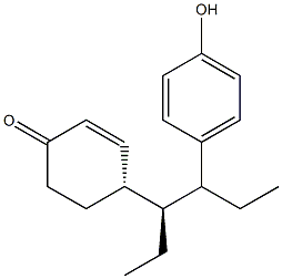  4-[(3S,4R)-4-(4-Hydroxyphenyl)hexan-3-yl]cyclohexa-2-en-1-one