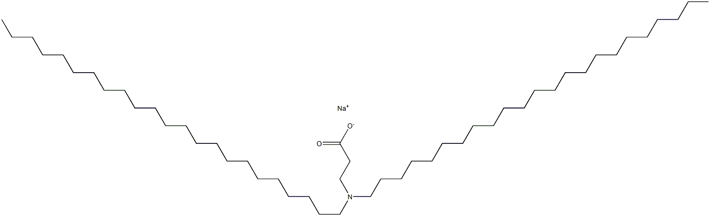 3-(ジトリコシルアミノ)プロパン酸ナトリウム 化学構造式