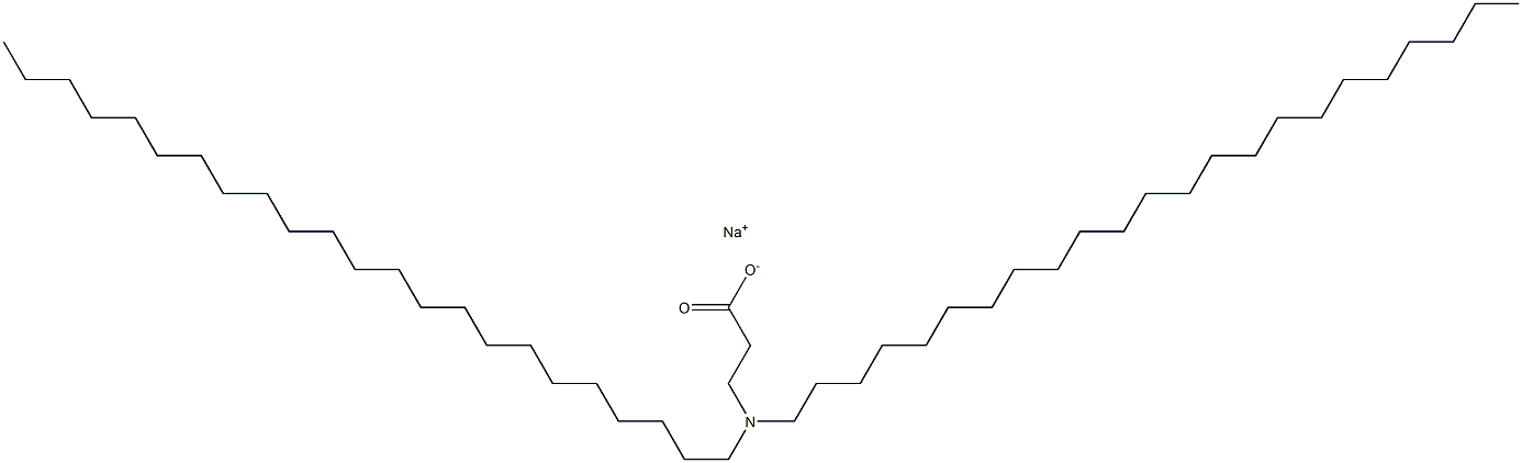 3-(Ditricosylamino)propanoic acid sodium salt Structure