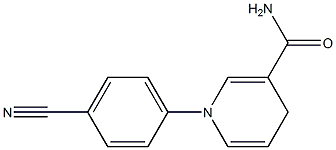 1,4-Dihydro-1-(4-cyanophenyl)nicotinamide Struktur