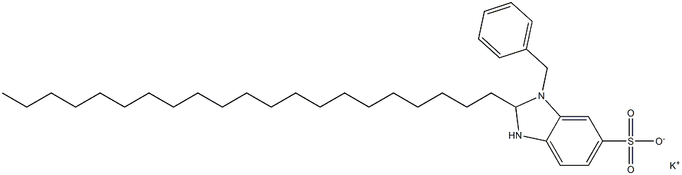 1-Benzyl-2,3-dihydro-2-henicosyl-1H-benzimidazole-6-sulfonic acid potassium salt Struktur