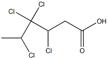 3,4,4,5-Tetrachlorohexanoic acid 结构式