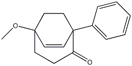 1-フェニル-5-メトキシビシクロ[3.2.2]ノナ-6-エン-2-オン 化学構造式