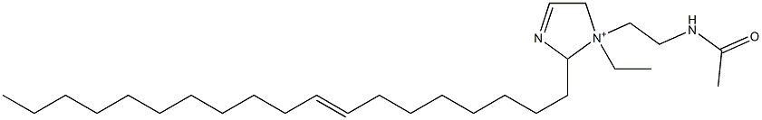 1-[2-(アセチルアミノ)エチル]-1-エチル-2-(8-ノナデセニル)-3-イミダゾリン-1-イウム 化学構造式
