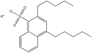 2,4-Dipentyl-1-naphthalenesulfonic acid potassium salt Structure