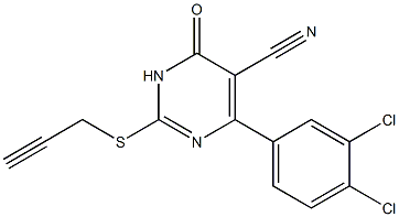  3,4-Dihydro-6-(3,4-dichlorophenyl)-2-[(2-propynyl)thio]-4-oxopyrimidine-5-carbonitrile