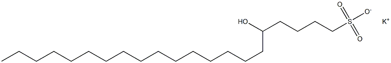 5-Hydroxyhenicosane-1-sulfonic acid potassium salt Structure