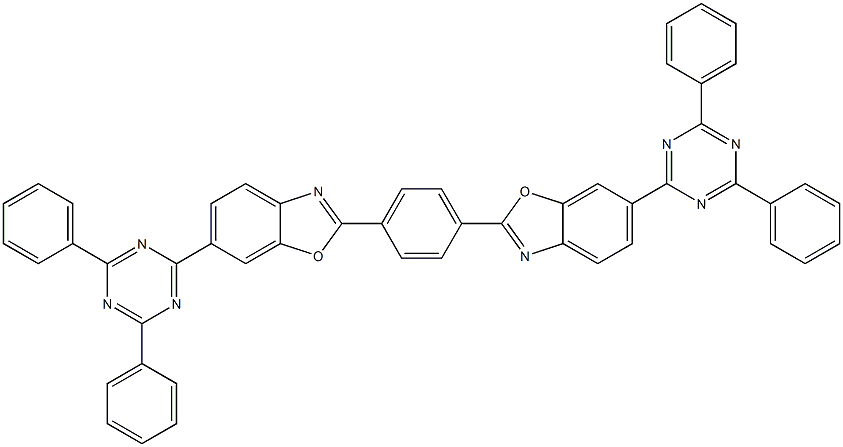 1,4-Bis[6-(2,4-diphenyl-1,3,5-triazin-6-yl)benzoxazol-2-yl]benzene,,结构式