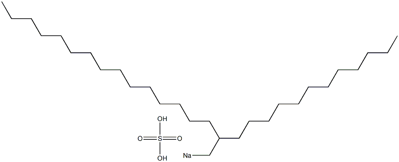 Sulfuric acid 2-dodecylheptadecyl=sodium salt