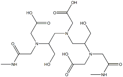 6-Carboxymethyl-4,8-bis(hydroxymethyl)-3,9-bis(methylcarbamoylmethyl)-3,6,9-triazaundecanedioic acid|