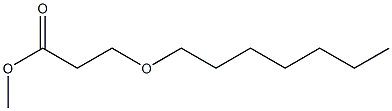 3-Heptyloxypropionic acid methyl ester 结构式