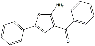 (2-Amino-5-phenyl-3-thienyl)phenylmethanone 结构式