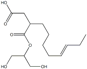 2-(5-Octenyl)succinic acid hydrogen 1-[2-hydroxy-1-(hydroxymethyl)ethyl] ester Structure