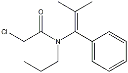 N-(1-Phenyl-2-methyl-1-propenyl)-N-propyl-2-chloroacetamide