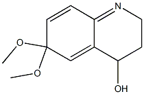 2,3,4,6-Tetrahydro-4-hydroxy-6,6-dimethoxyquinoline 结构式